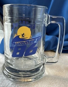 Camel Cigarettes Summer of '86 Glass Stein Beer Mug 5-1/2”tall 1.87 Lbs m347 - Picture 1 of 12