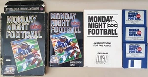 abc MONDAY NIGHT FOOTBALL ©1990 Data East Game for Amiga 500 1000 2000 BOXED!!!! - Picture 1 of 9