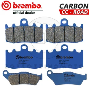 PASTIGLIE FRENO BREMBO BLU ANTERIORI + POSTERIORI BMW R 1200 GS ABS 2004 - 2007 - Foto 1 di 5