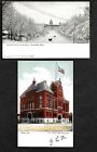 F35 Vintage Madison, Wis. (2) Pcs. Dade Court House, Wisconson Ave. in Winter