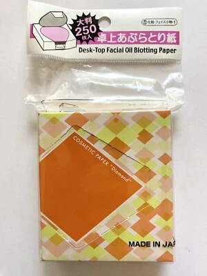 Papel secante de aceite facial de escritorio “Washi” 250 hojas de Daiso nuevo hecho en Japón Foto 1 de 4