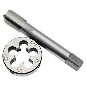 5/8-20 Tap & Die Set Tool Right Hand HSS 5/8x20 Tap Die RH 5/8 x 20 Threading - Picture 1 of 8