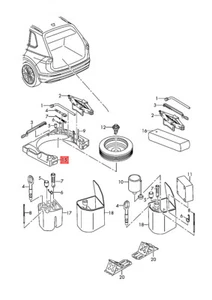 Genuine VW Tiguan AD1 BT1 toolbox 5NA012115H - Picture 1 of 1