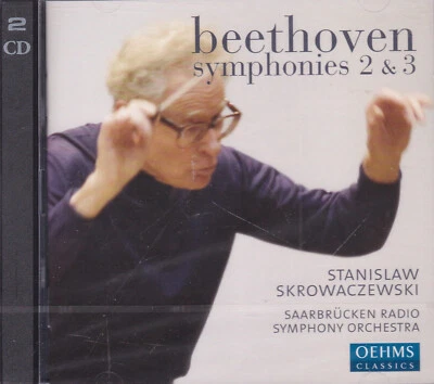Saarbrücken Radio Symphony, Skrowaczewski - Beethoven: Symphonies 2+3 SEALED,2CD - Bild 1 von 2