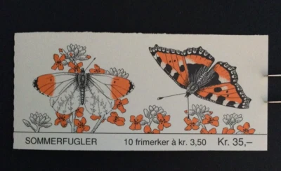 BroadviewStamps Norway Booklet #1034bb complete booklet.  Butterflies. - Image 1 of 2