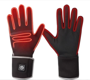 SNOW DEER Electric Heated Glove Liner for Men & Women Rechargeable Battery XXL - Picture 1 of 10