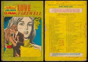 Philippines National Children's Classic Illustrated Komiks LOVE FAREWELL Comics - Picture 1 of 1