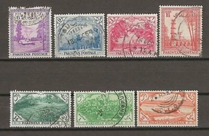 PAKISTAN 1954 SG 65/71 USATO - Foto 1 di 1