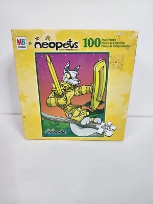 HTF OOP Neopets 100-Piece Puzzle LUPE Hasbro MB 2003, New, SEALED COMPLETE - Изображение 1 из 4