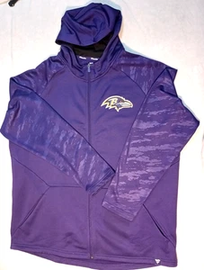 Baltimore Ravens Fanatics Herren Größe 2XL lila Hoodie-Jacke mit durchgehendem Reißverschluss - Bild 1 von 15