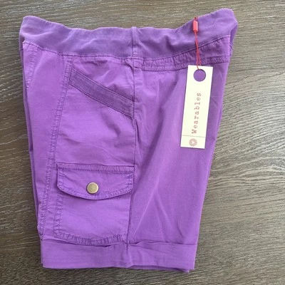 XCVI 可穿戴设备女式 XS 码 Clarissa 短裤紫色 nwt — 第 1/4 张图片