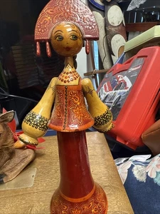 Doll Russian Matryoshks Linden Wood Doll 12 Inches. - Picture 1 of 12