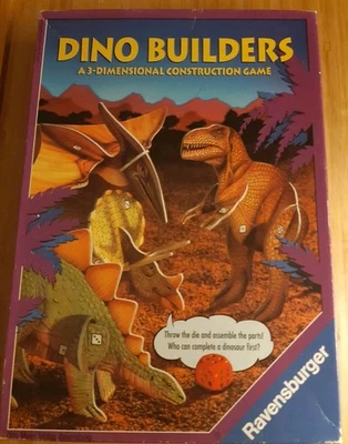 RARE Vintage DINO BUILDERS 3D Construction Game by RAVENSBURGER 1993 Complete - Image 1 of 4