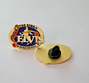 Elvis Presley The King Of Rock & Roll Collectors Hard Enamel Pin Badge The King - Foto 1 di 1