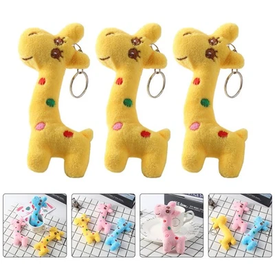  5 Pcs Porte Clef Mignon Clé Animaux Keychains Pour Sacs À Dos Enfants - Photo 1/4