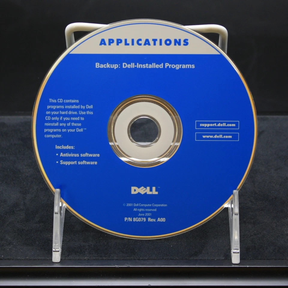 Dell Backup Dell-Installed Programs CD 2001 - Image 1 of 1