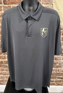 Adidas NHL Las Vegas Golden Knights Mens 2XL Grey Polo Shirt Sleeve Shirt - Picture 1 of 8