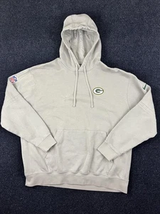 Green Bay Packers Hoodie Mens XXL Gray NFL Football Fleece Nike Pullover - Picture 1 of 10