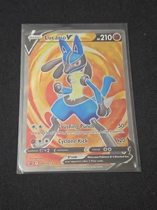 Lucario V SWSH213 SWSH: Sword & Shield Promo Cards Holo Ultra Rare Pokémon TCG - Picture 1 of 2