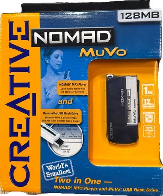 Reproductor de MP3 Creative Nomad MuVo 128 MB y unidad flash USB MUvo nuevo Foto 1 de 4