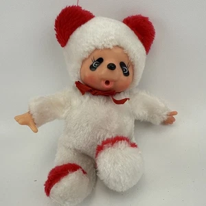 Fun World Vintage Red Panda Thumb Sucking Plush Doll 8". Monchhichi Style, Rare - Picture 1 of 10