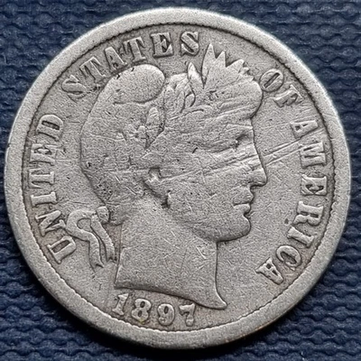1897 O Barber Dime 10c Better Grade #93602 - Image 1 of 2