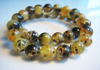Beautiful Round Polished Beads Baltic Amber Bracelet 15 Grams !!!