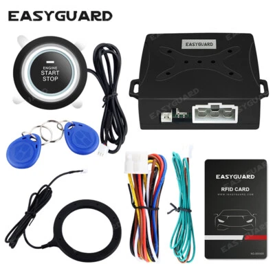 EASYGUARD Universal RFID lock unlock push button start system keyless go 12V - Image 1 of 4
