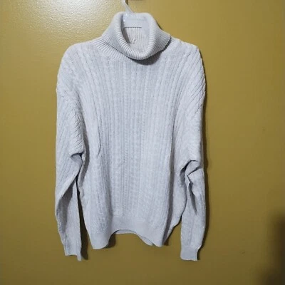 Nuevo con etiquetas Suéter Wainscott Tejido Algodón Cuello Alto Talla M Clásico Preppy Foto 1 de 4