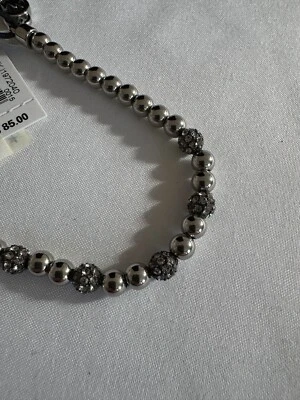 Pulsera deslizante Michael Kors | Cuentas de plata y diamantes de imitación Foto 1 de 3