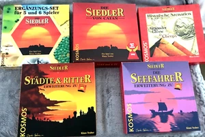 Die Siedler von Catan, mit Holzfiguren, Konvolut 5 Stück , neuwertig ! - Bild 1 von 3