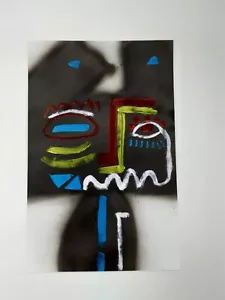 Dipinto astratto su carta di graffiti artista di New York PUKE - Foto 1 di 2