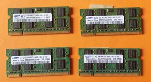 4 Barrettes RAM SAMSUNG PC6400S-666 M470T5663EH3-CF7 2GB 2Rx8 DDR2 6400S - Photo 1/2