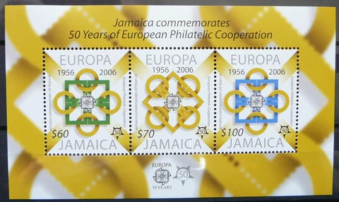 Jamaica Souvenir Sheet - Europa stamps - 50_2006 - MNH Cover