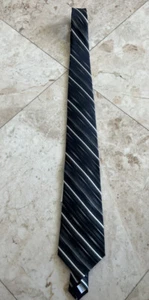 Pierre Cardin Mens Tie Striped Burgundy Gray - Picture 1 of 3