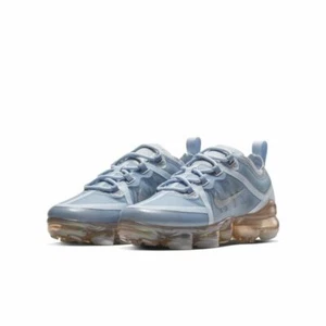 NEW Nike GS SIZE 4Y/Women's 5.5 Air VaporMax 2019 Pure Platinum Blue AJ2617-001 - Picture 1 of 6