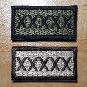 Patch morale XXXXX 1""H x 2""W - a scelta di OD verde o marrone chiaro - Foto 1 di 1