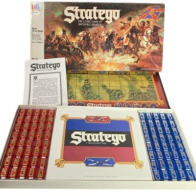 Vintage Stratego Game Milton Bradley 1986 Classic Battlefield Strategy Complete - Image 1 of 4