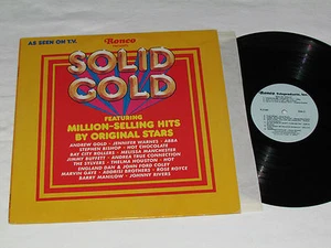 SOLID GOLD Ronco Compilation LP 1977 R2160 Abba Bay City Rollers Manilow Gaye+ - Picture 1 of 4
