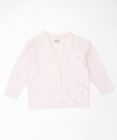 Apres Demain Womens Oversized Cardigan Sweater Uk 14 Medium Pink Cotton Et05
