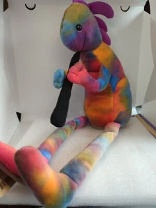Vintage 1998 Plush Stuffed Kokopelli Bean Doll Playing Flute Multi-colored - Picture 1 of 8