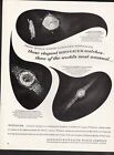 Vintage Advertising Print Ad Fashion  Watch Longines Wittnauer 3 Styles Elegant