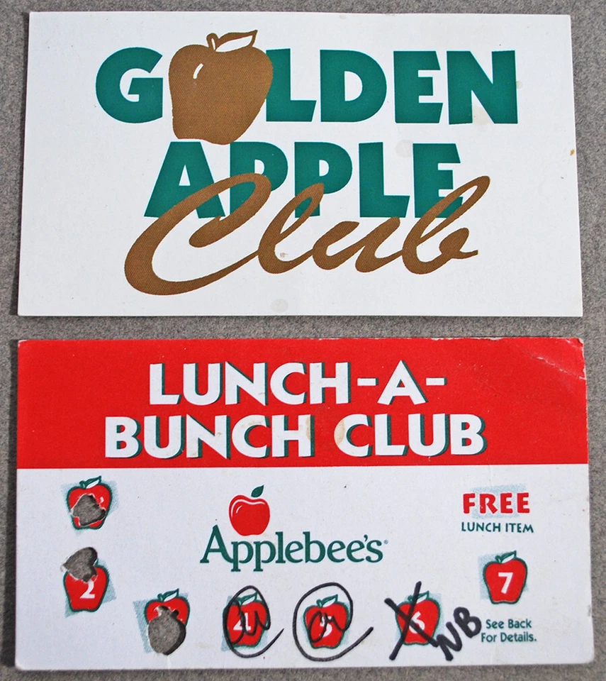 Tarjeta de descuento Applebee's Golden Apple Lunch-A-Bunch Club Nueva York Foto 1 de 2