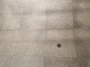 12ft x 36” Panel SURFACES by David Bonk SHAGREEN Charcoal Artisanal Wallcovering - Picture 1 of 24