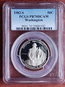 1982 San Francisco Washington 250th Anniversary Half Dollar Coin PCGS PR70 DCAM - Picture 1 of 4