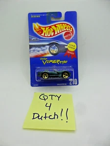 Hot Wheels Dodge Viper RT/10 Coupè Auto Verde Oro Medaglia Velocità #210 NUOVO *OLANDESE - Foto 1 di 8