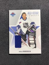 2002-03 BE A PLAYER BAP MEMORABILIA NIKOLAI KHABIBULIN ALL-STAR JERSEY PRINT /90