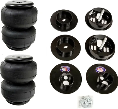 airmaxxx Rear Air Ride Brackets w/D2500 Air Lift Bags Fits 1965-1970 Cadillac - Image 1 of 4