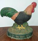 Vintage Cast Iron Door Stop Rooster / Chicken ~HEAVY