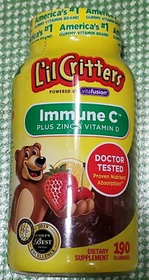 Gomitas L'il Critters Immune C Plus Zinc & Vit D 190 - ENVÍO GRATUITO Ex 3/2026 Foto 1 de 4